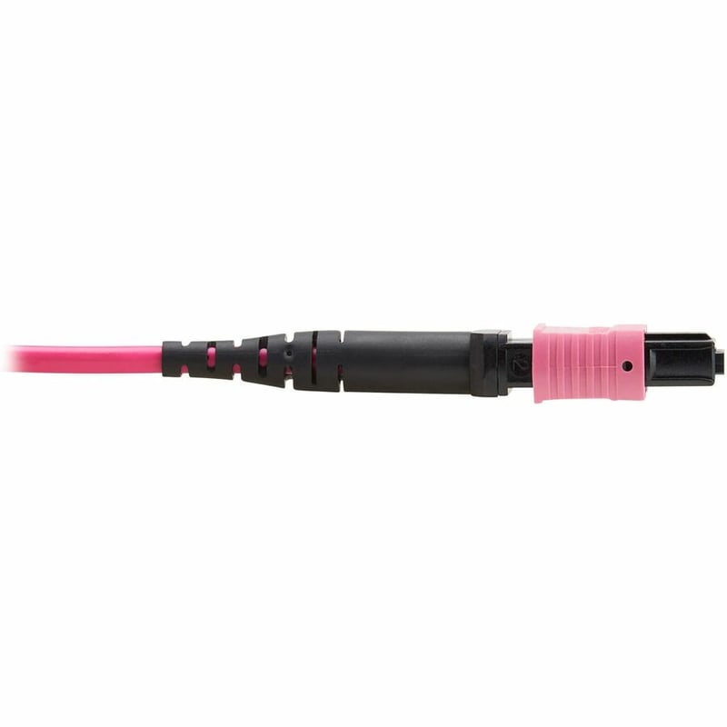 Eaton Tripp Lite Series 100G Multimode 50/125 OM4 Fiber Optic Cable (12F MTP/MPO-PC F/F), OFNP, Magenta, 3 m (9.8 ft.), TAA - Thumbnail 4