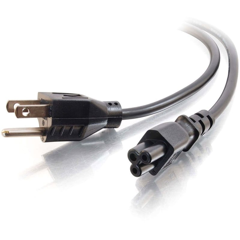 C2G 6ft Laptop Power Cord - 18 AWG - NEMA 5-15P to IEC320C5 - Thumbnail 1