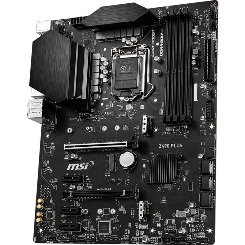 MSI Z490 PLUS Desktop Motherboard - Intel Z490 Chipset - Socket LGA-1200 - Intel Optane Memory Ready - ATX - Thumbnail 3