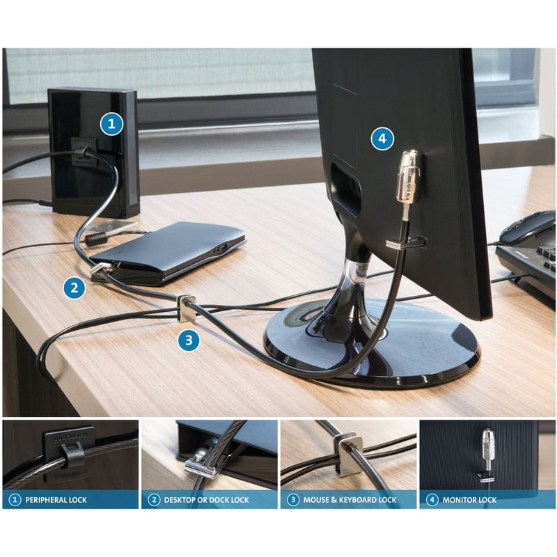Kensington Desktop & Peripherals Locking Kit 2.0 - Thumbnail 4