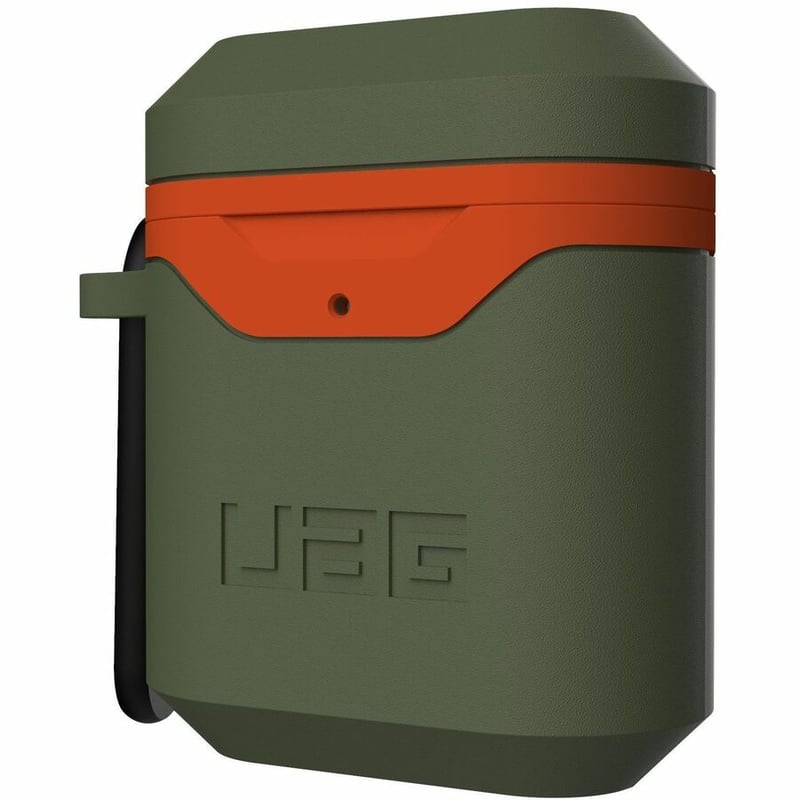 APPLE AIRPODS HARD CASE V2-OLIVE/ORANGE - Thumbnail 5