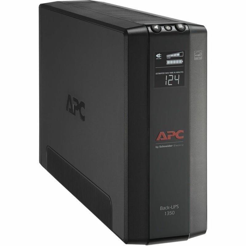 APC by Schneider Electric Back UPS Pro BX1350M, Compact Tower, 1350VA, AVR, LCD, 120V - Thumbnail 4