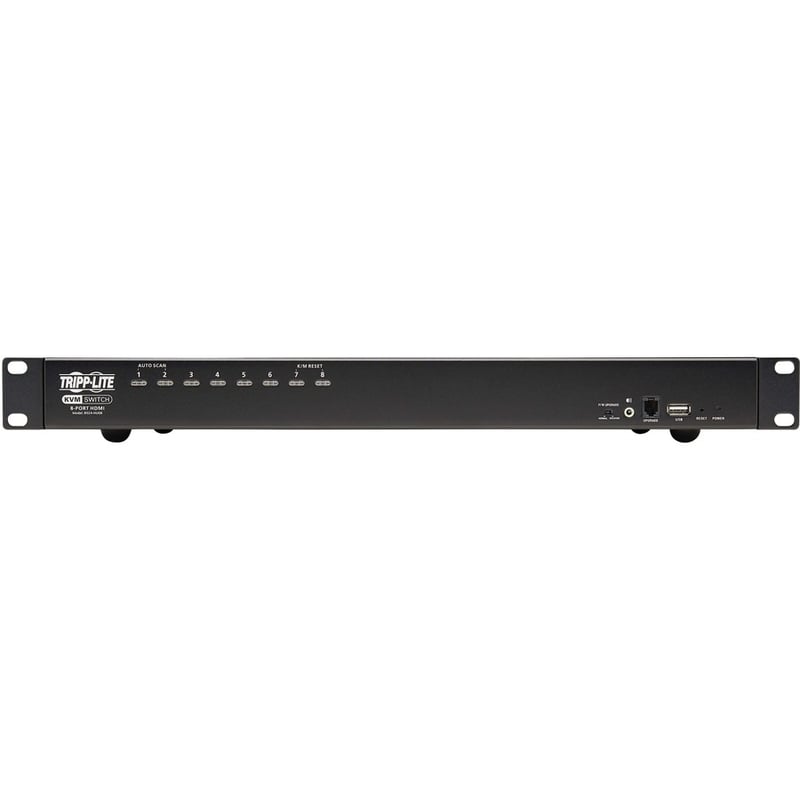 Tripp Lite by Eaton 8-Port HDMI/USB KVM Switch with Audio/Video and USB Peripheral Sharing 1U Rack-Mount - Thumbnail 4