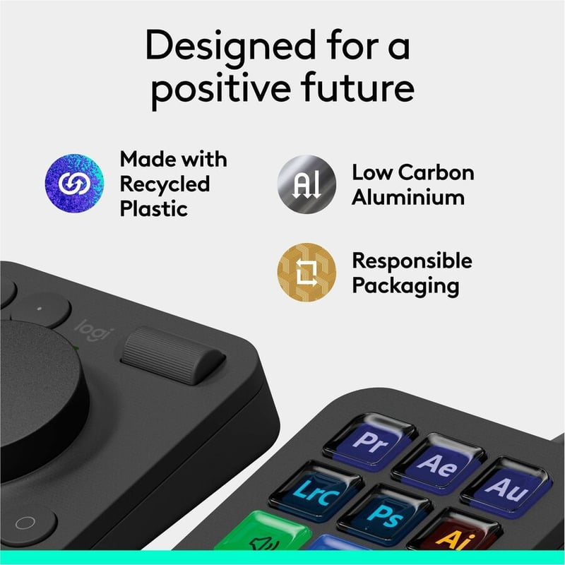 MX CREATIVE CONSOLE KEYBOARD GRAPHITE - Thumbnail 2