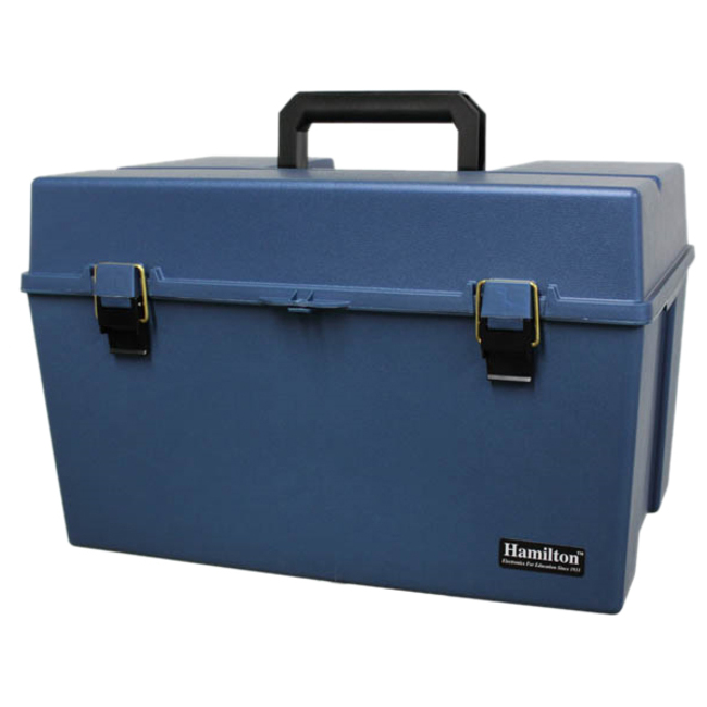 Hamilton Buhl Carrying Case Audio Listening Center, Accessories, Digital Audio Player, Headset - Blue - Thumbnail 1