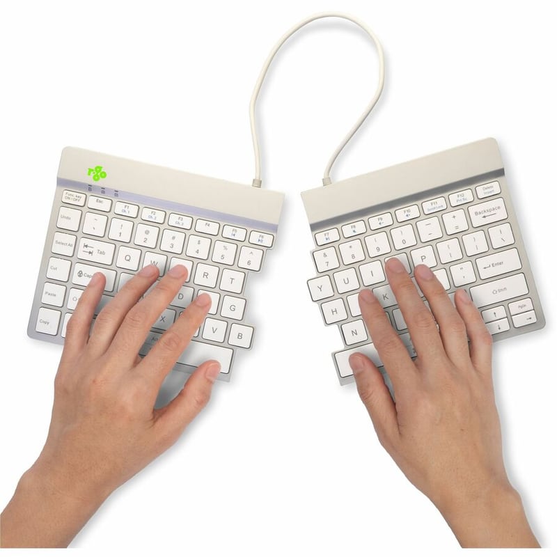 R-GO ERGONOMIC KEYBOARD, SPLIT KEYBOARD WITH BREAK LIGHT, QWERTY (US), BLUETOOTH - Thumbnail 2