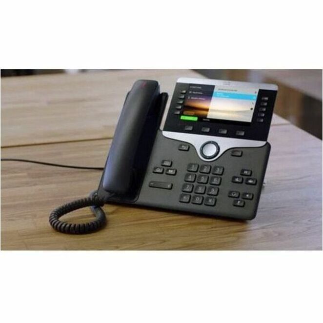 Cisco 8851 IP Phone - Corded - Corded - Bluetooth - Wall Mountable, Desktop, Tabletop - Thumbnail 3