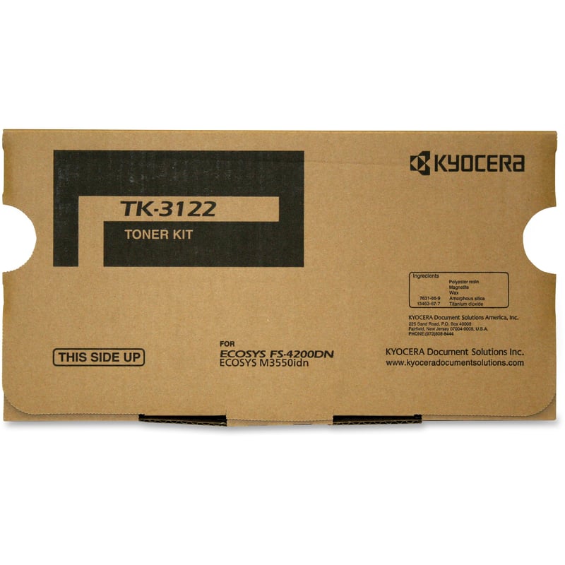 KYOCERA TK-3122 BLACK TONER CARTRIDGE FOR USE IN FS4200DN ESTIMATED YIELD 21,000 - Thumbnail 1