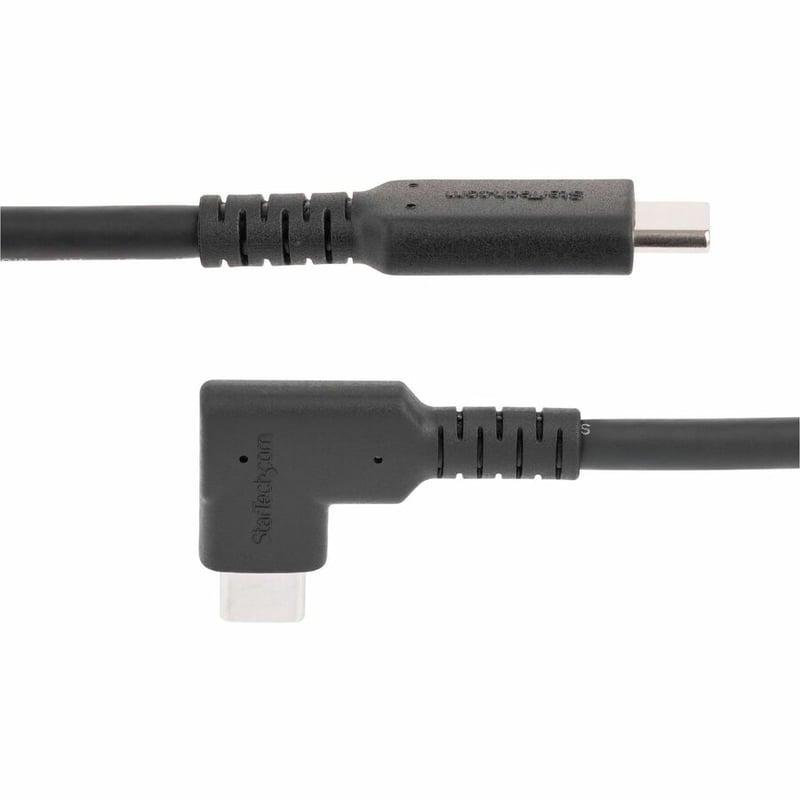 StarTech.com 3ft (1m) Rugged Right Angle USB-C Cable, USB 10 Gbps, USB C to C Data Transfer Cable, 100W PD, 4K 60Hz, 90 Degree USB-C Cable - Thumbnail 4