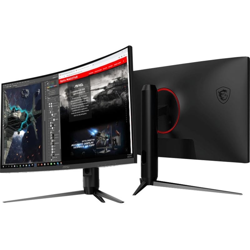 MSI Optix G271CQP E2 27" Class WQHD Curved Screen Gaming LCD Monitor - 16:9 - Metallic Black - Thumbnail 5