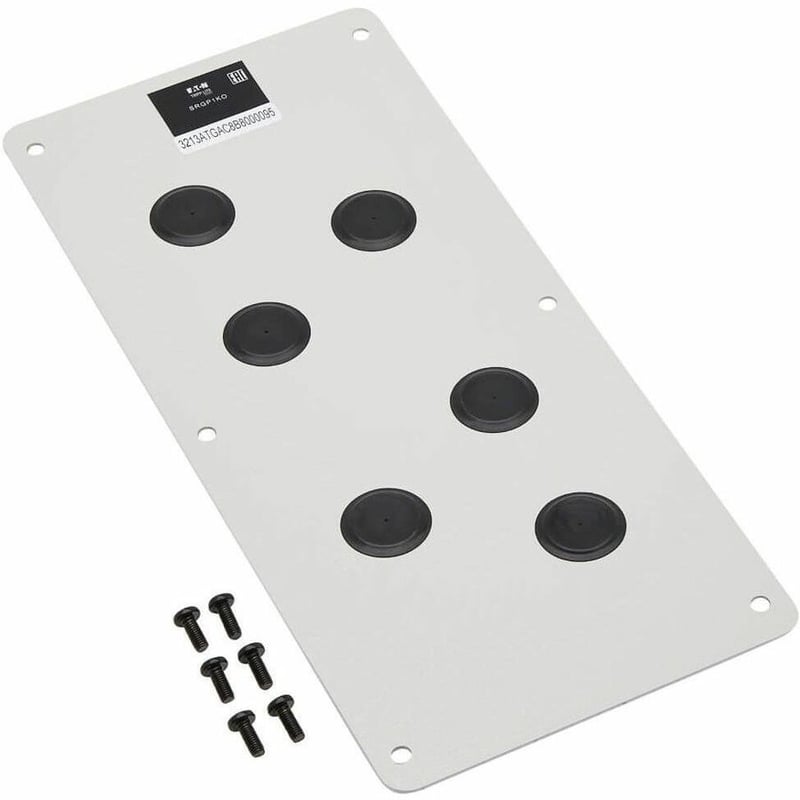 Tripp Lite by Eaton SmartRack Cable Gland Plate for NEMA-Rated Enclosure Cabinets, 6 Ports (0.5 in.)