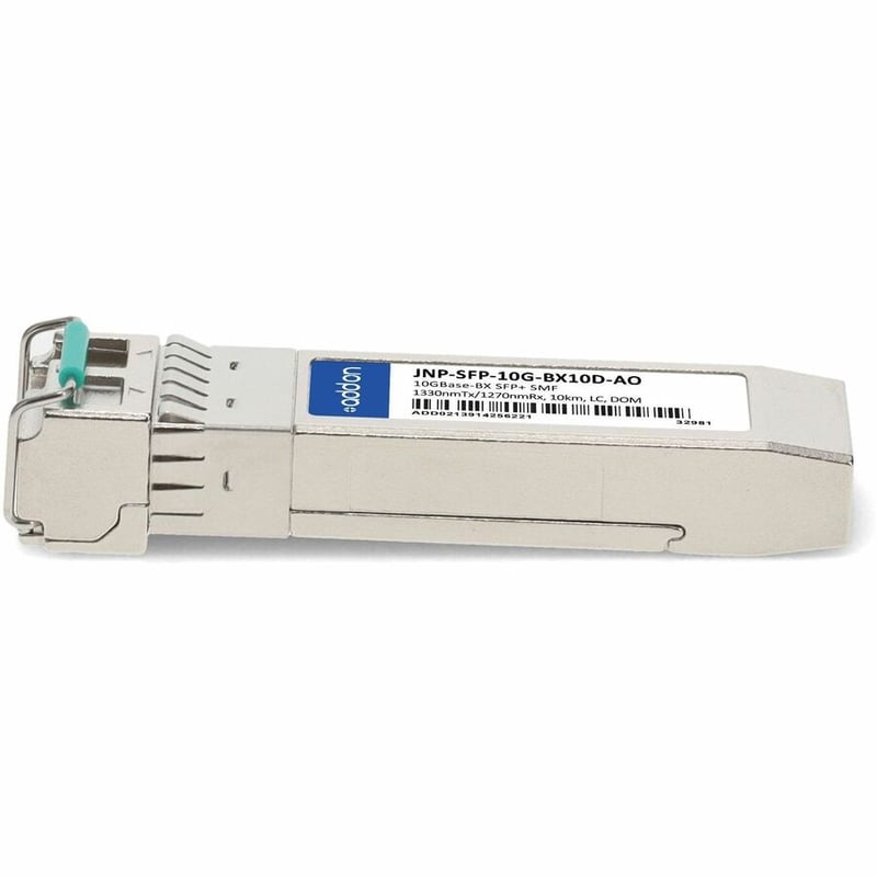 AddOn Juniper Networks JNP-SFP-10G-BX10D Compatible TAA Compliant 10GBase-BX SFP+ Transceiver (SMF, 1330nmTx/1270nmRx, 10km, LC, DOM) - Thumbnail 2