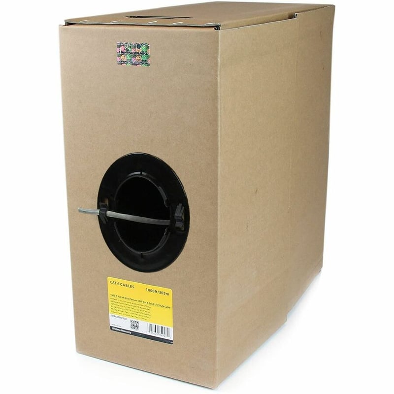 4XEM 1000 ft Roll Grey Cat6 Stranded CM-Rated For In-Wall Use - Thumbnail 2