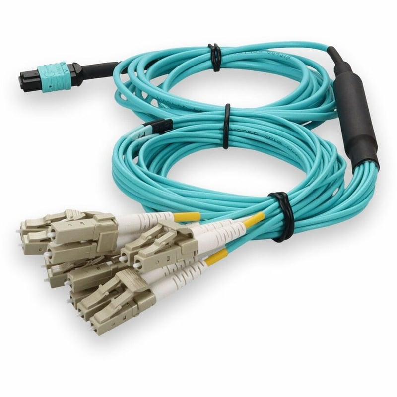 ADDON 3M MPO/UPC TO 6XLC DUPLEX (12XLC)/UPC AQUA OM4 ARMORED OFNP (PLENUM-RATED) - Thumbnail 2
