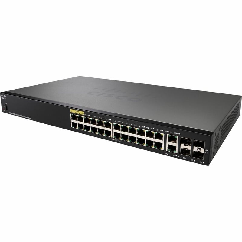 CISCOSF350-24P 24-PORT10/100POEMANAGEDSWITCHREMANUFACTURED - Thumbnail 2