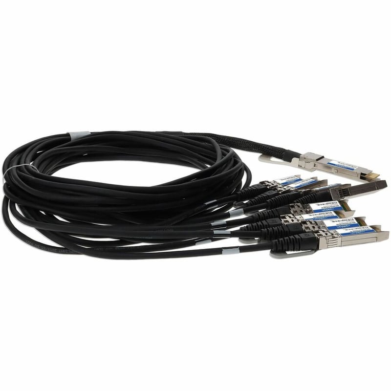 AddOn MSA and TAA Compliant 200GBase-CU QSFP-DD 200G to 8xSFP28 Direct Attach Cable (Passive Twinax, 2m) - Thumbnail 5