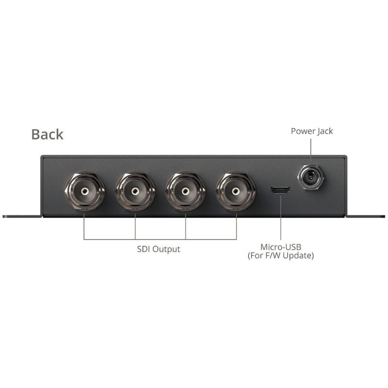SIIG 1x8 12G SDI Distribution Amplifier - 70M - Thumbnail 4