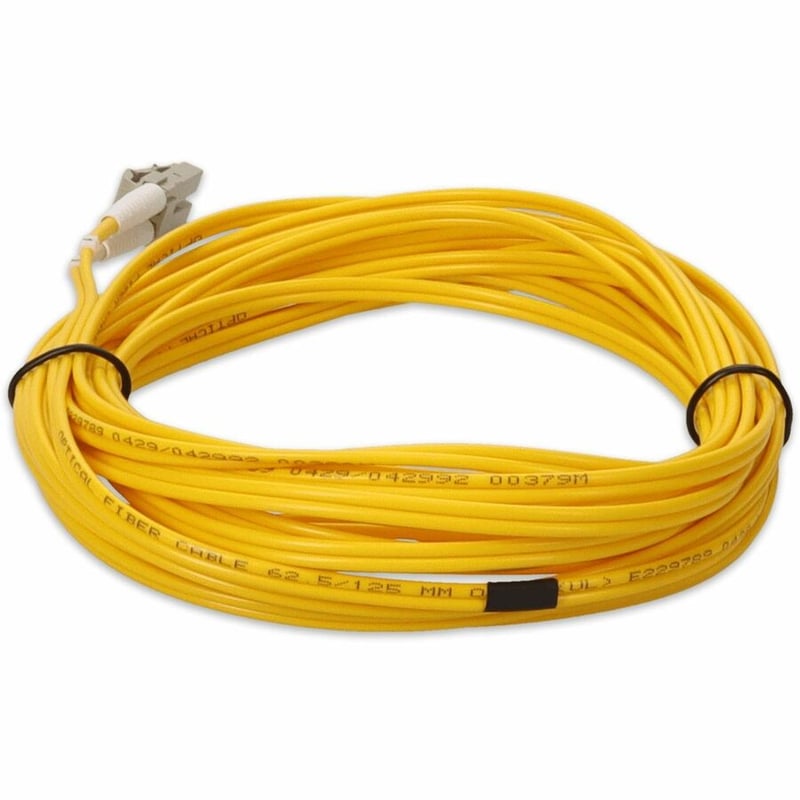 AddOn 2m ST to LC Yellow OM1 Duplex OFNR (Riser-Rated) TAA MMF Fiber Patch Cable - Thumbnail 4