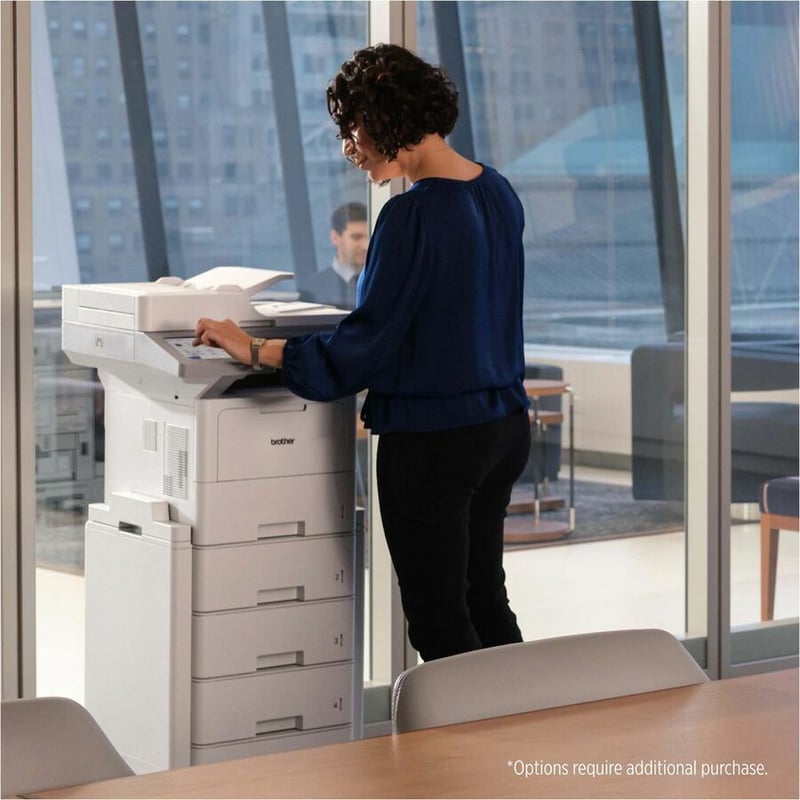 Brother MFC-L6915DW Wireless Laser Multifunction Printer - Monochrome - Thumbnail 3
