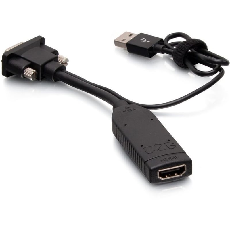 C2G VGA to HDMI Dongle Adapter Converter - M/F - Thumbnail 2