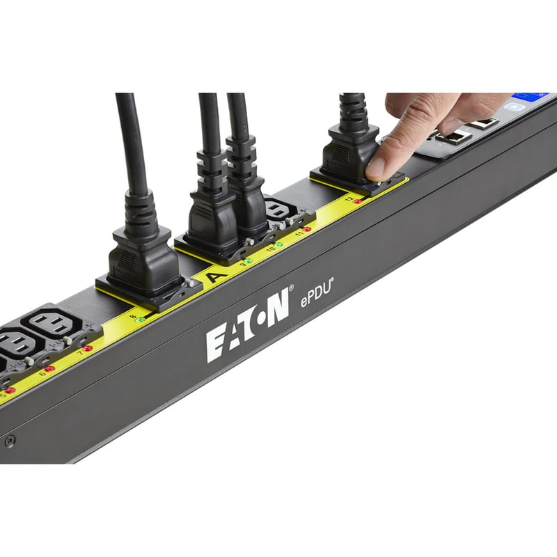 Eaton Managed rack PDU, 0U, L6-30P input, 5.76 kW max, 200-240V, 24A, 10 ft cord, Single-phase, TAA compliant - Thumbnail 3