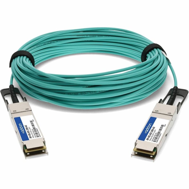 AddOn Juniper Networks Compatible TAA Compliant 40GBase-AOC QSFP+ to QSFP+ Direct Attach Cable (850nm, MMF, 20m)