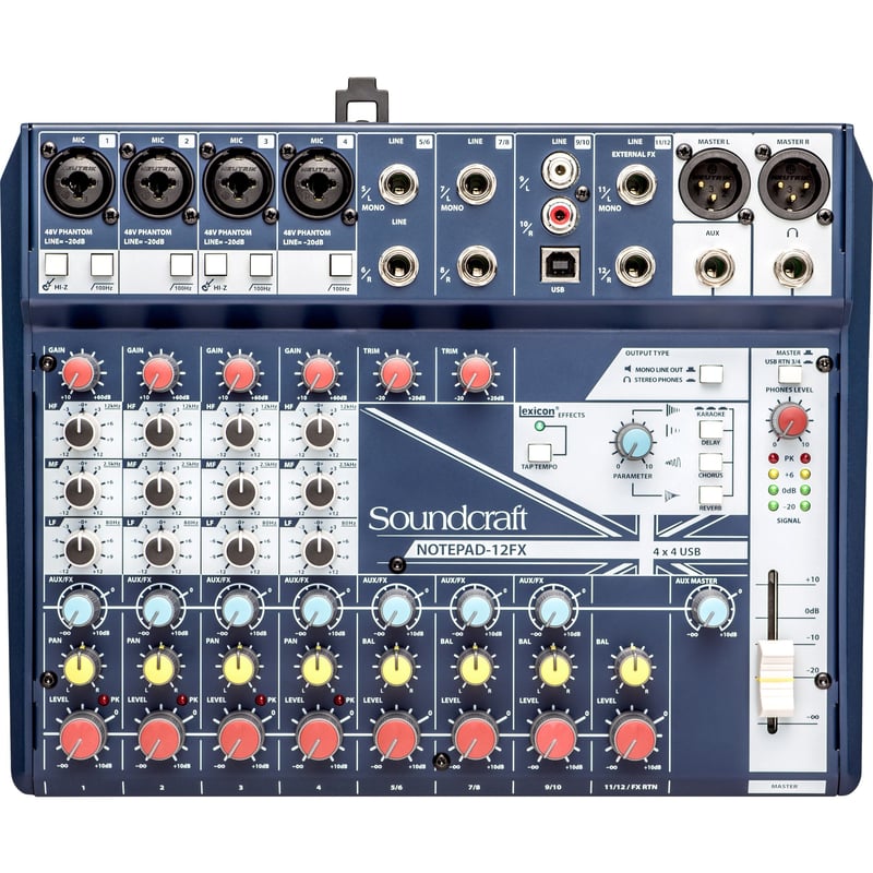 Soundcraft Small-format Analog Mixing Console with USB I/O and Lexicon Effects - Thumbnail 1