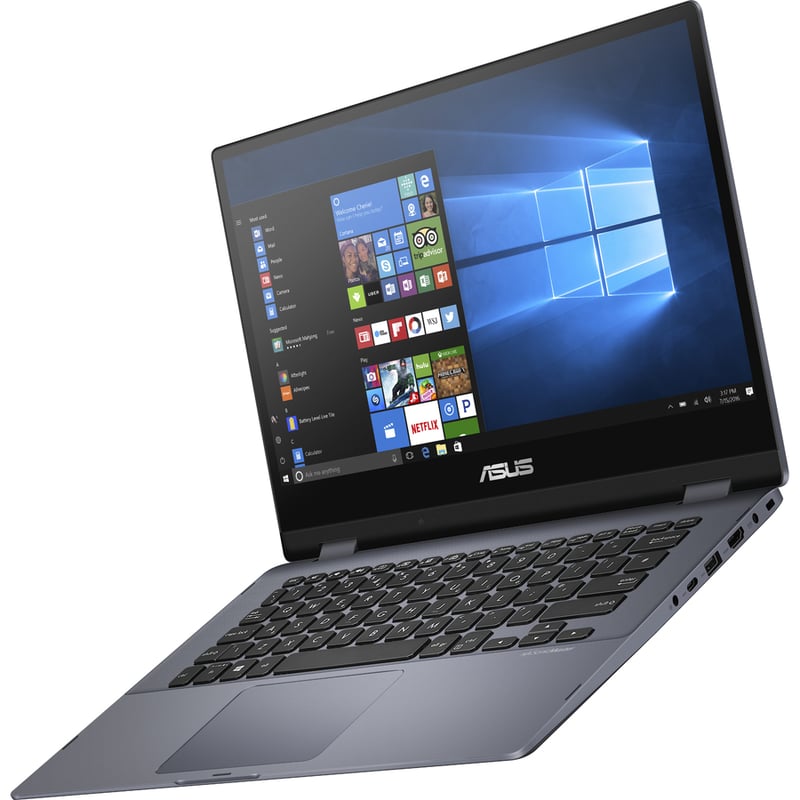 Asus VivoBook Flip 14 TP412 TP412UA-DB71T 14" Touchscreen Convertible Notebook - Intel Core i7 8th Gen i7-8550U - 8 GB - 256 GB SSD - Star Gray - Thumbnail 3