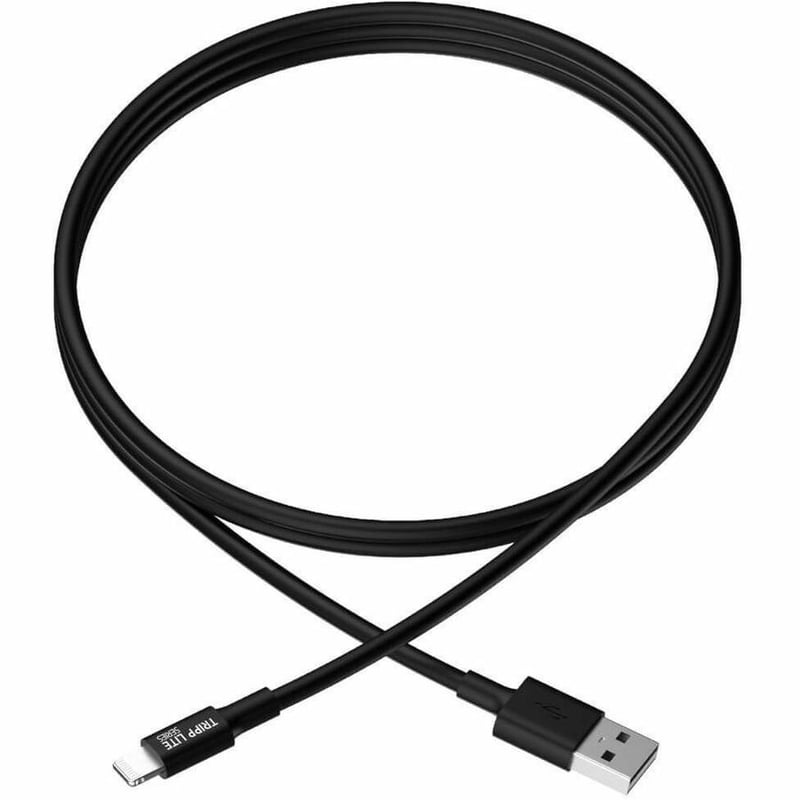 Eaton Tripp Lite Series USB-A to Lightning Sync/Charge Cable, MFi Certified - Black, M/M, 10 in. (0.25 m) - Thumbnail 2