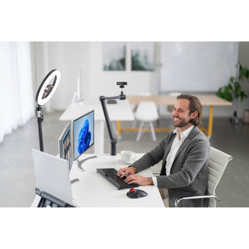 Kensington K87654WW Desk Mount for Microphone, Webcam, Lighting System, Ring Light