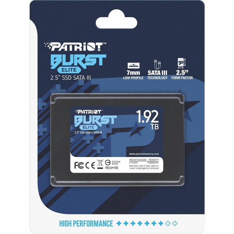 PATRIOT BURST ELITE 1.92TB SATA3 SSD 2.5 - Thumbnail 4