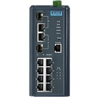 Advantech 8FE + 2G Combo Port Managed PoE Ethernet Switch - Thumbnail 2