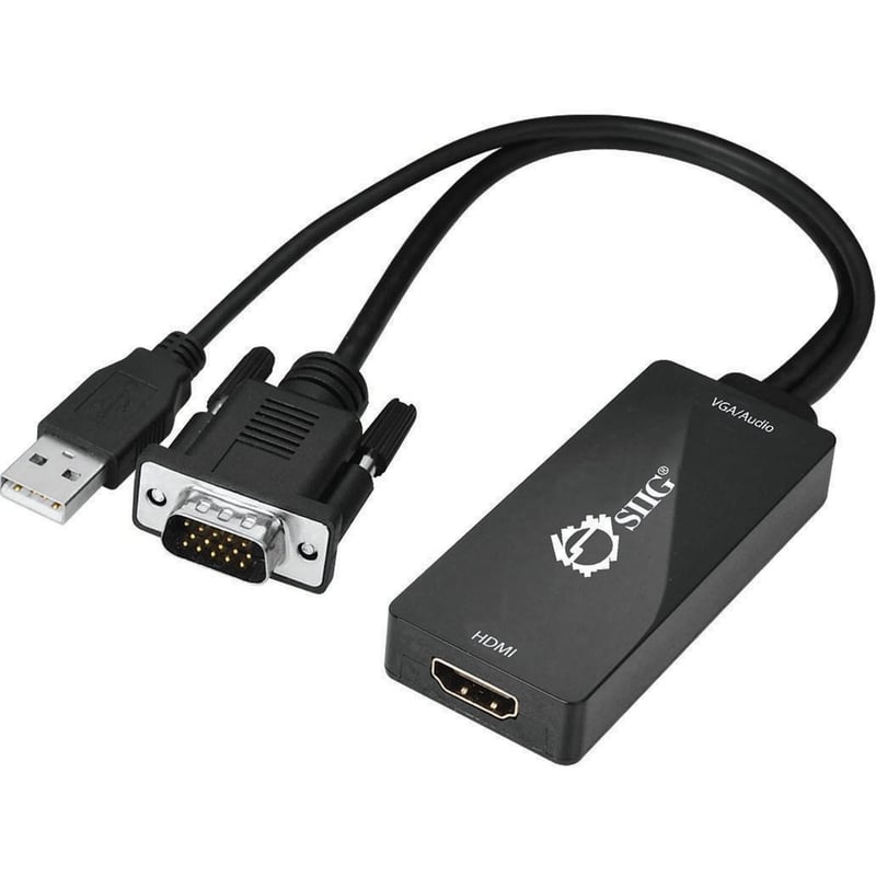 SIIG Portable VGA & USB Audio to HDMI Converter - Thumbnail 1