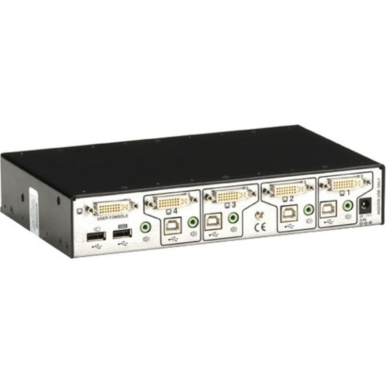Black Box ServSwitch Secure KVM Switch with USB, EAL4+ Certified, DVI, 4-Port - Thumbnail 2