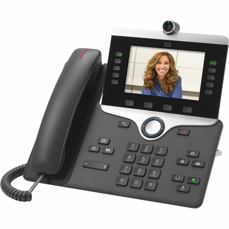Cisco 8865NR IP Phone - Corded - Corded - Wall Mountable - Charcoal - Thumbnail 2