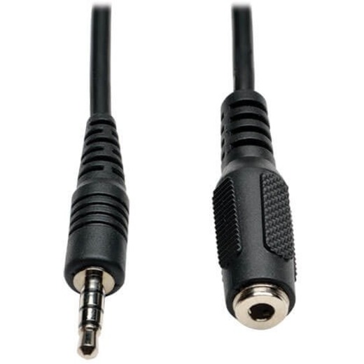6IN MINI STEREO AUDIO EXT CABLE 4 POS TRRS FOR HEADSET 3.5MM M/F - Thumbnail 2