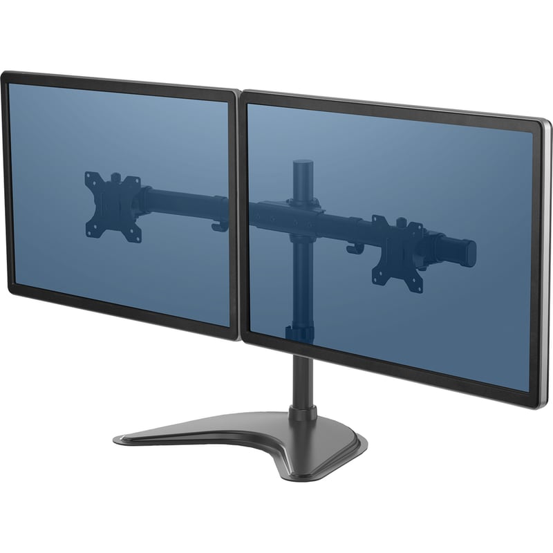 Fellowes Professional Series Freestanding Dual Horizontal Monitor Arm - Thumbnail 4