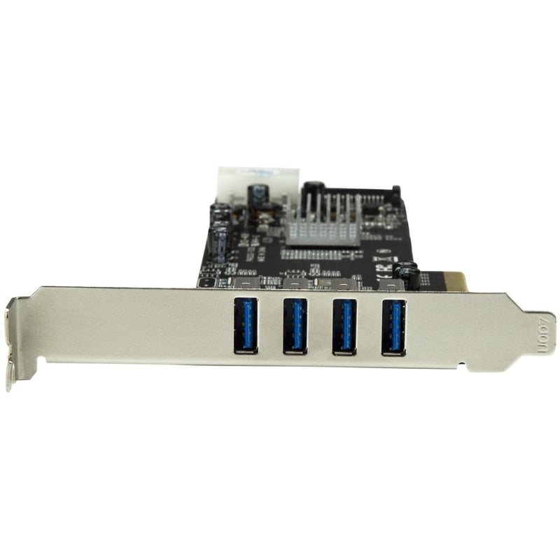 StarTech.com 4 Port PCI Express (PCIe) SuperSpeed USB 3.0 Card Adapter w/ 2 Dedicated 5Gbps Channels - UASP - SATA / LP4 Power - Thumbnail 3