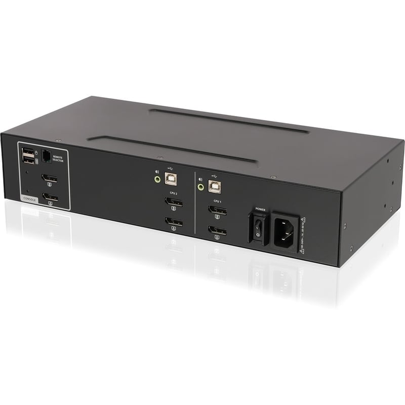 IOGEAR 2-Port Dual View DisplayPort KVM Switch w/Audio - Thumbnail 4