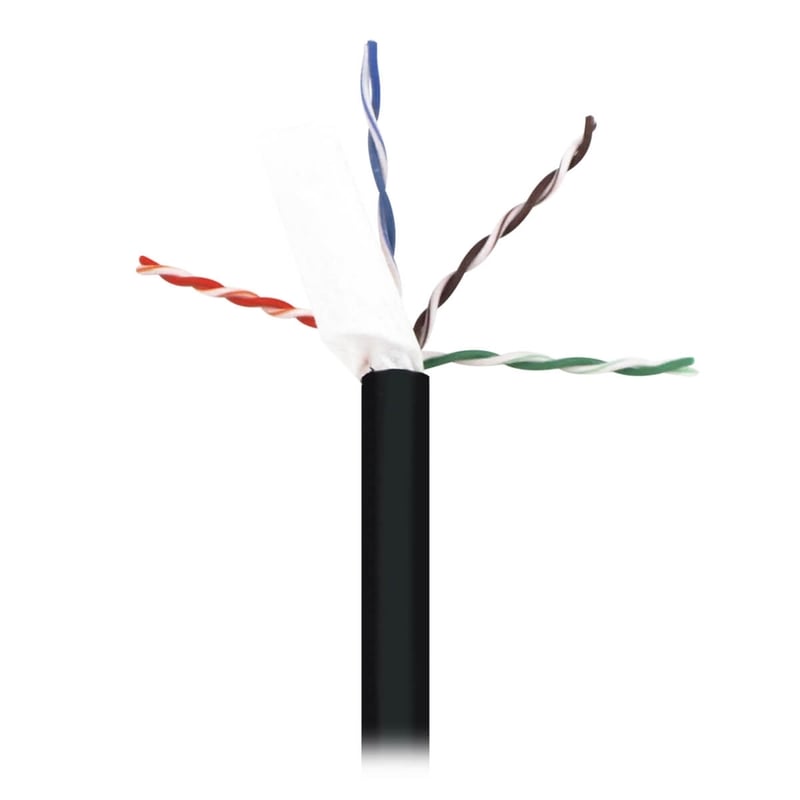 Eaton Tripp Lite Series Cat6/Cat6e 600 MHz Solid-Core Direct-Burial Outdoor-Rated UTP Bulk Ethernet Cable - Black, 1,000 ft. (304.8 m) - Thumbnail 4