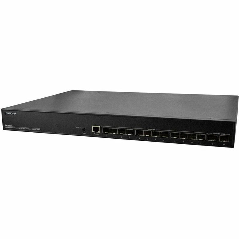 MANAGED FIBER SWITCH 12-PORT 1G/10G SFP+ (2) PORT 10G/25G SFP28 - Thumbnail 1