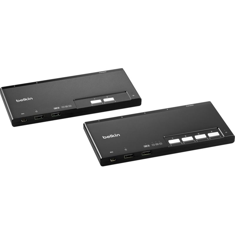 Belkin 4-Port Modular Secure KM Switch PP4.0 W/ Remote - Thumbnail 2