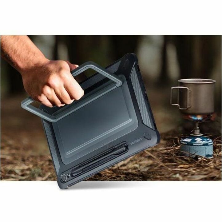 Samsung Rugged Carrying Case for 11" Samsung Galaxy Tab S9 Tablet, Stylus - Black - Thumbnail 4