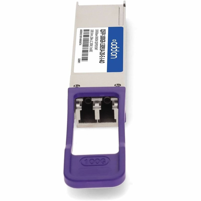 AddOn Juniper Networks® Compatible TAA 100GBase-OWDM QSFP28 Transceiver O-Band Channel OW309 50GHz (SMF, 1309.14nm, 20km, LC, DOM, -5 to +80C) - Thumbnail 4