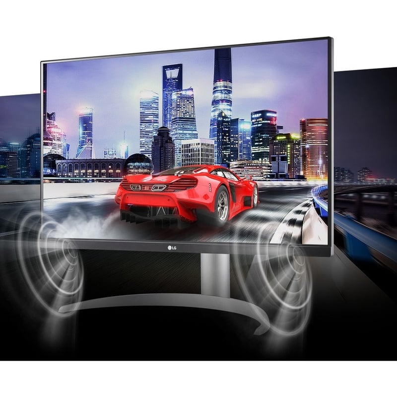 LG 27BP85UN-W 27" Class 4K UHD Gaming LCD Monitor - 16:9 - Silver, Black, White - Thumbnail 5