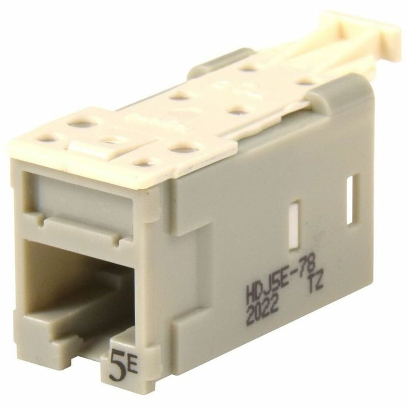 Ortronics Clarity High Density Jack (HDJ) CAT5E, T568A/B, Dark Gray - Thumbnail 1