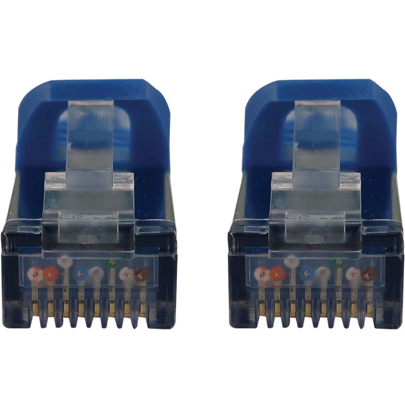 Eaton Tripp Lite Series Cat6a 10G Snagless Shielded Slim STP Ethernet Cable (RJ45 M/M), PoE, Blue, 10 ft. (3.1 m) - Thumbnail 3