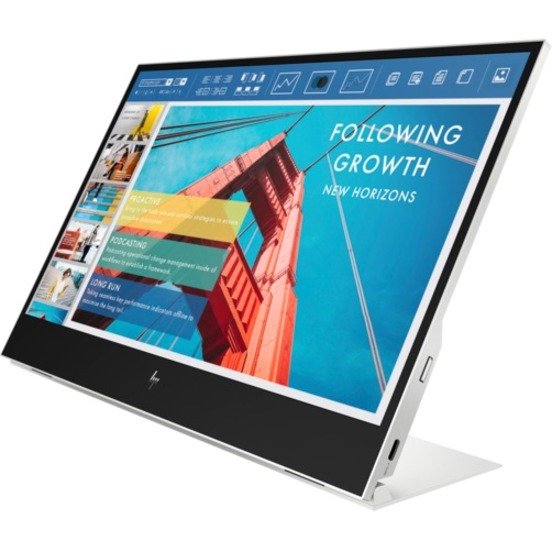 HP E14 G4 14" Class Full HD LCD Monitor - 16:9 - Silver - Thumbnail 4