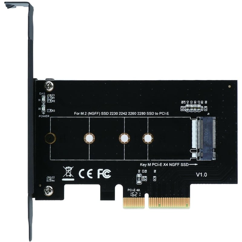 SIIG M.2 NGFF SSD PCIe Card Adapter - Thumbnail 1