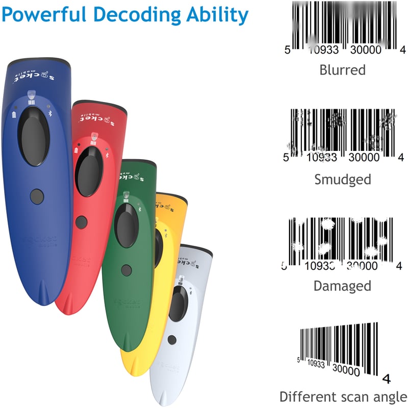 SocketScan&reg; S740, 1D/2D Imager Barcode Scanner, Blue - 50 Pack - Thumbnail 2